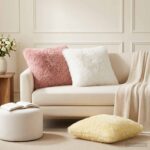 vidaXL Poťah na podložku 6 pcs HEERLEN Ružová 50 x 50 cm PV fleece