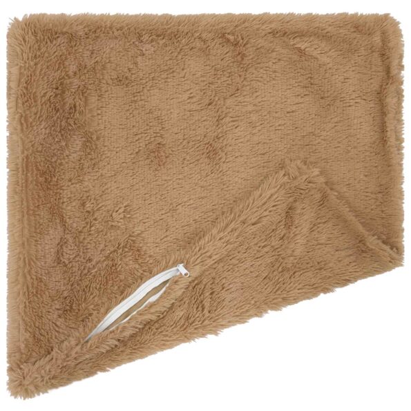 vidaXL Poťah na podložku 6 pcs HEERLEN Sivohnedá 50 x 50 cm PV fleece – Obrázok 4