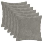 vidaXL Poťah na podložku 6 ks HEERLEN Svetlosivá 50 x 50 cm – Obrázok 2