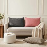 vidaXL Poťah na podložku 6 pcs HEERLEN Svetlosivá 50 x 70 cm Zamat