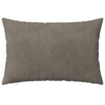 vidaXL Poťah na podložku 6 pcs HEERLEN Svetlosivá 50 x 70 cm Zamat – Obrázok 3