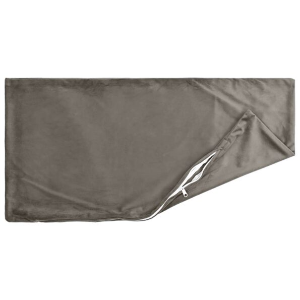 vidaXL Poťah na podložku 6 pcs HEERLEN Svetlosivá 50 x 70 cm Zamat – Obrázok 4