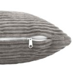vidaXL Poťah na podložku 2 pcs HEERLEN Svetlosivá 50 x 70 cm manšestr – Obrázok 5