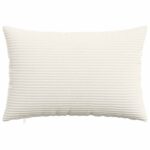 vidaXL Poťah na podložku 2 pcs HEERLEN Krémová 50 x 70 cm manšestr – Obrázok 2