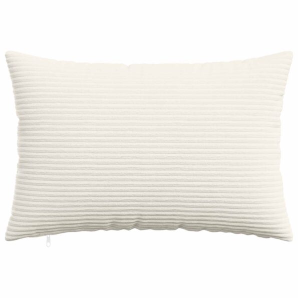 vidaXL Poťah na podložku 2 pcs HEERLEN Krémová 50 x 70 cm manšestr – Obrázok 2
