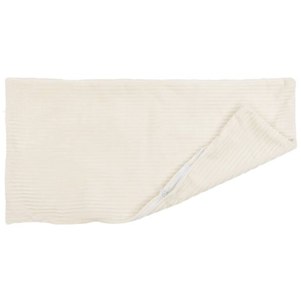 vidaXL Poťah na podložku 2 pcs HEERLEN Krémová 50 x 70 cm manšestr – Obrázok 3
