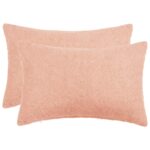 vidaXL Poťah na podložku 2 pcs HEERLEN Ružová 50 x 70 cm Bouclé