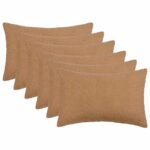 vidaXL Poťah na podložku 6 pcs HEERLEN Béžová 50 x 70 cm Bouclé