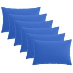 vidaXL Poťah na podložku 6 pcs HEERLEN Královská modrá 50 x 70 cm – Obrázok 2