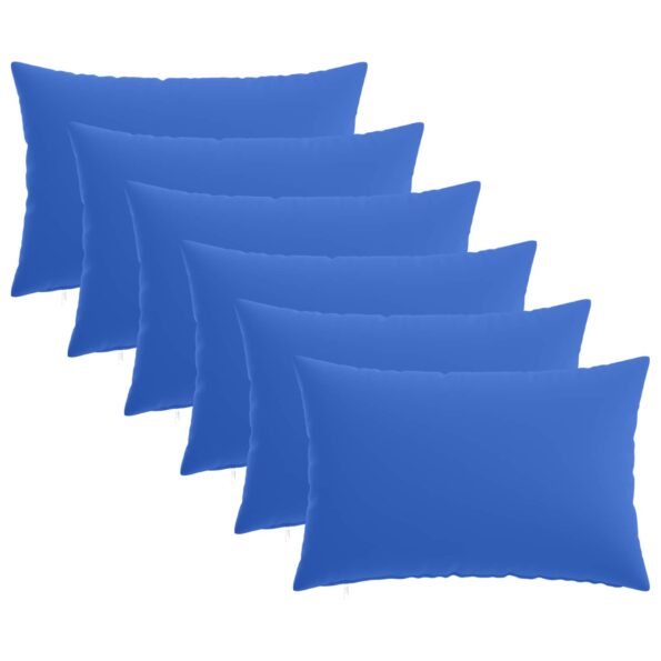 vidaXL Poťah na podložku 6 pcs HEERLEN Královská modrá 50 x 70 cm – Obrázok 2