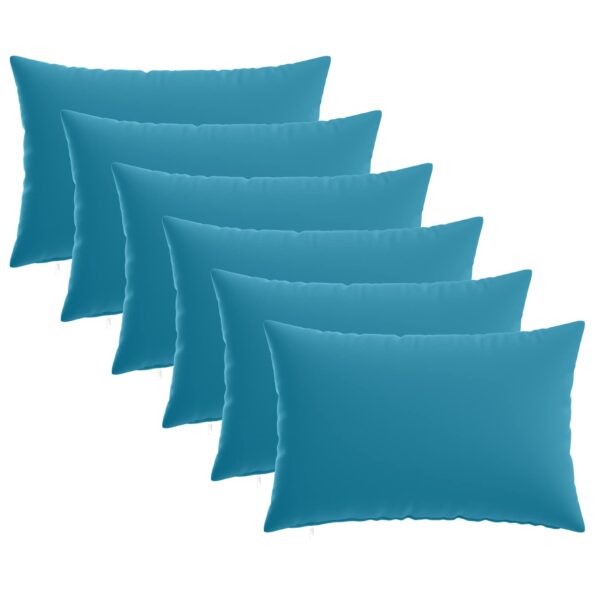 vidaXL Poťah na podložku 6 pcs HEERLEN Svetlomodrá 50 x 70 cm – Obrázok 2