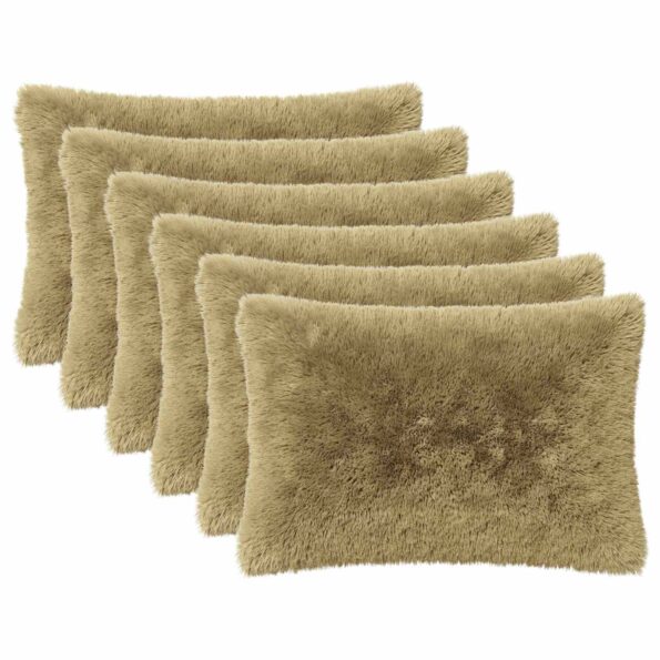 vidaXL Poťah na podložku 6 pcs HEERLEN Svetlo zelená 50 x 70 cm – Obrázok 2