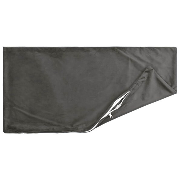 vidaXL Poťah na podložku 6 pcs HEERLEN Tmavosivá 50 x 75 cm Zamat – Obrázok 4