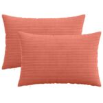 vidaXL Poťah na podložku 2 pcs HEERLEN Červenooranžová 50 x 75 cm