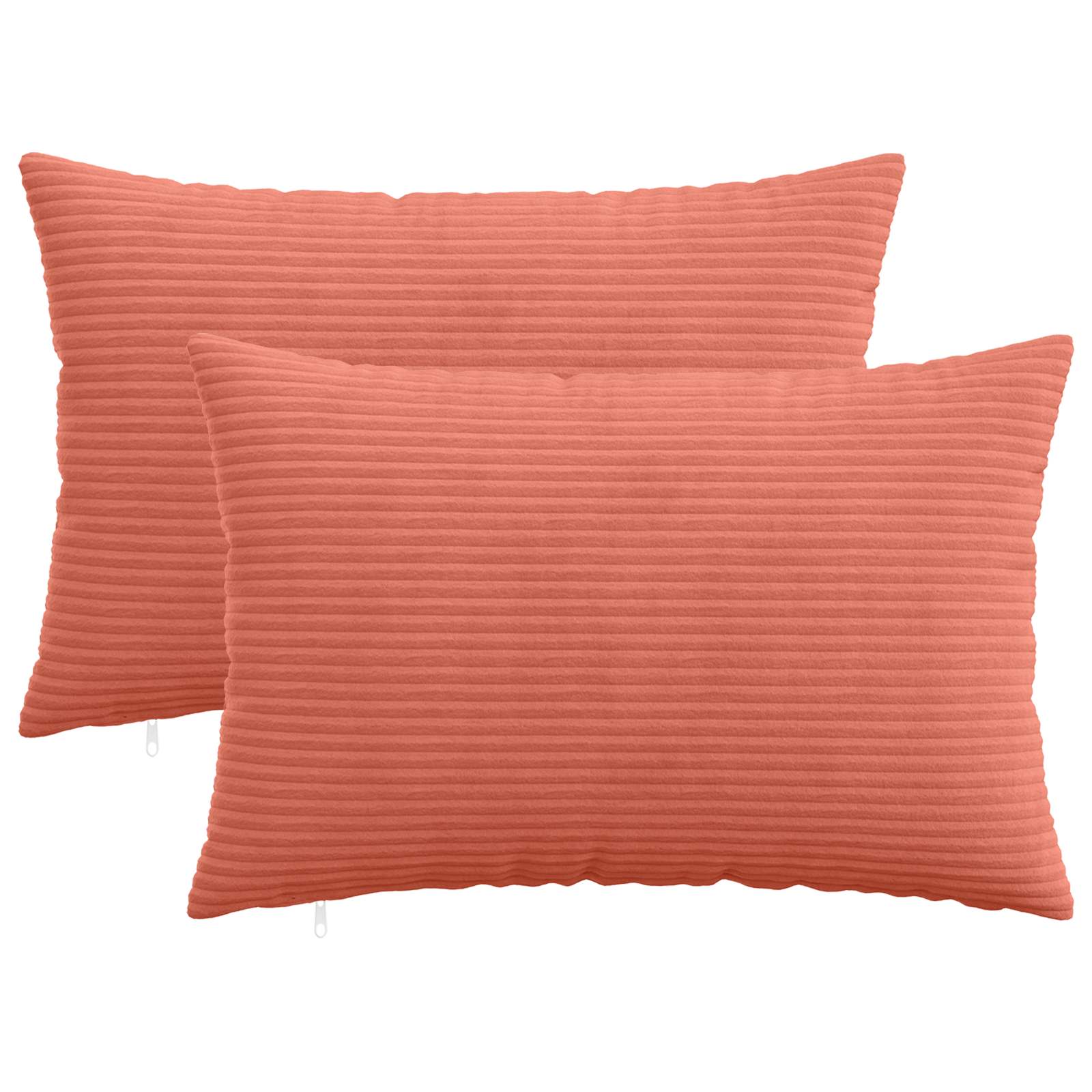 911645_1.jpg vidaXL Poťah na podložku 2 pcs HEERLEN Červenooranžová 50 x 75 cm – Obrázok 1