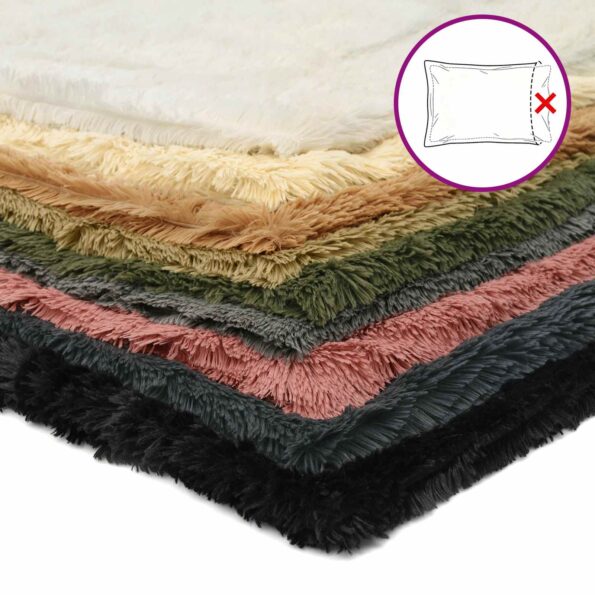 vidaXL Poťah na podložku 2 pcs HEERLEN Sivohnedá 50 x 75 cm PV fleece – Obrázok 8