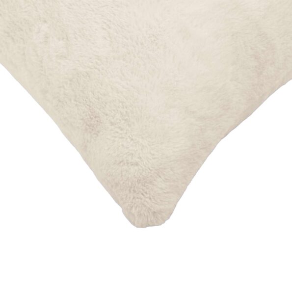 vidaXL Poťah na podložku 6 ks HEERLEN Biela 50 x 75 cm Umelá králičia – Obrázok 5