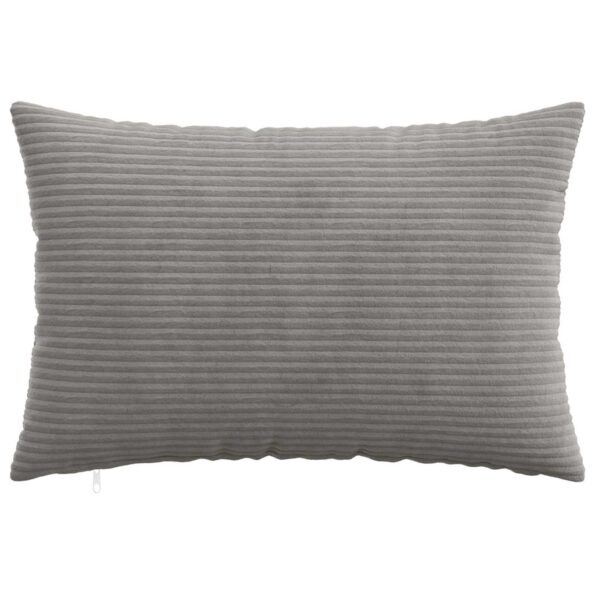 vidaXL Poťah na podložku 2 pcs HEERLEN Svetlosivá 50 x 80 cm manšestr – Obrázok 2