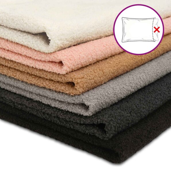 vidaXL Poťah na podložku 6 pcs HEERLEN Ružová 50 x 80 cm Bouclé – Obrázok 7