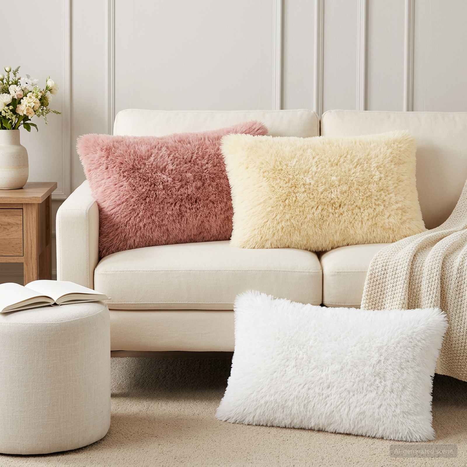 912110_1.jpg vidaXL Poťah na podložku 6 pcs HEERLEN Ružová 50 x 80 cm PV fleece – Obrázok 1