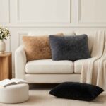 vidaXL Poťah na podložku 2 pcs HEERLEN Sivohnedá 50 x 80 cm PV fleece