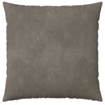 vidaXL Poťah na podložku 6 pcs HEERLEN Svetlosivá 55 x 55 cm Zamat – Obrázok 3