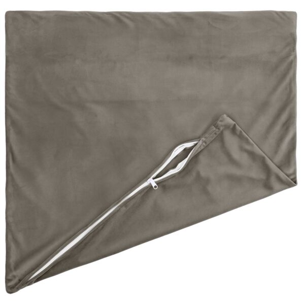 vidaXL Poťah na podložku 6 pcs HEERLEN Svetlosivá 55 x 55 cm Zamat – Obrázok 4