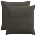 vidaXL Poťah na podložku 2 pcs HEERLEN Antracitová 55 x 55 cm manšestr