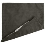 vidaXL Poťah na podložku 2 pcs HEERLEN Antracitová 55 x 55 cm manšestr – Obrázok 3