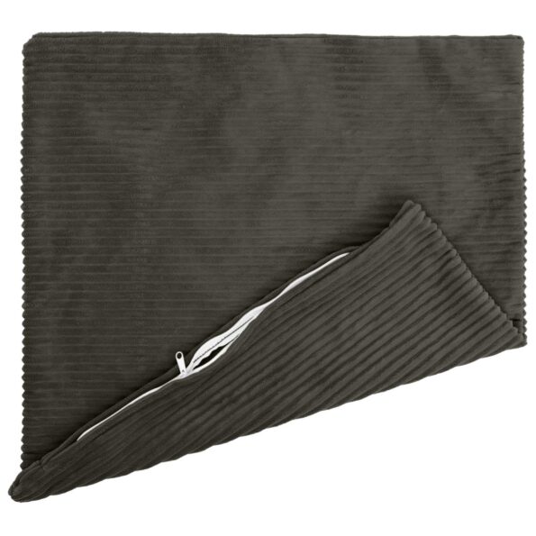 vidaXL Poťah na podložku 2 pcs HEERLEN Antracitová 55 x 55 cm manšestr – Obrázok 3