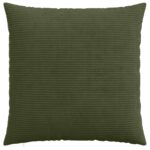vidaXL Poťah na podložku 2 pcs HEERLEN Zelená 55 x 55 cm manšestr – Obrázok 2