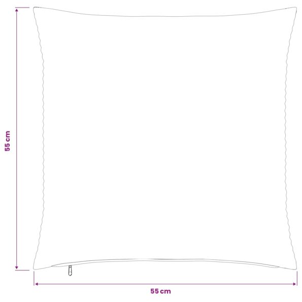 vidaXL Poťah na podložku 2 pcs HEERLEN Zelená 55 x 55 cm manšestr – Obrázok 9
