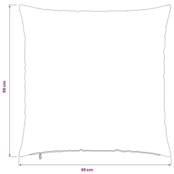 vidaXL Poťah na podložku 2 pcs HEERLEN Biela 55 x 55 cm PV fleece – Obrázok 10