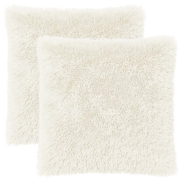 vidaXL Poťah na podložku 2 pcs HEERLEN Biela 55 x 55 cm PV fleece – Obrázok 2