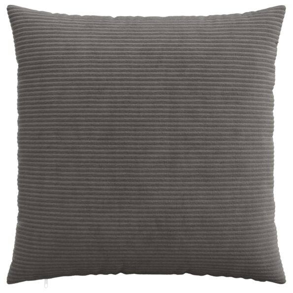 vidaXL Poťah na podložku 2 pcs HEERLEN Tmavosivá 60 x 60 cm manšestr – Obrázok 2