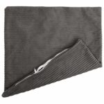 vidaXL Poťah na podložku 2 pcs HEERLEN Tmavosivá 60 x 60 cm manšestr – Obrázok 3