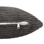 vidaXL Poťah na podložku 2 pcs HEERLEN Tmavosivá 60 x 60 cm manšestr – Obrázok 5