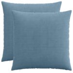 vidaXL Poťah na podložku 2 pcs HEERLEN Modrá 60 x 60 cm manšestr