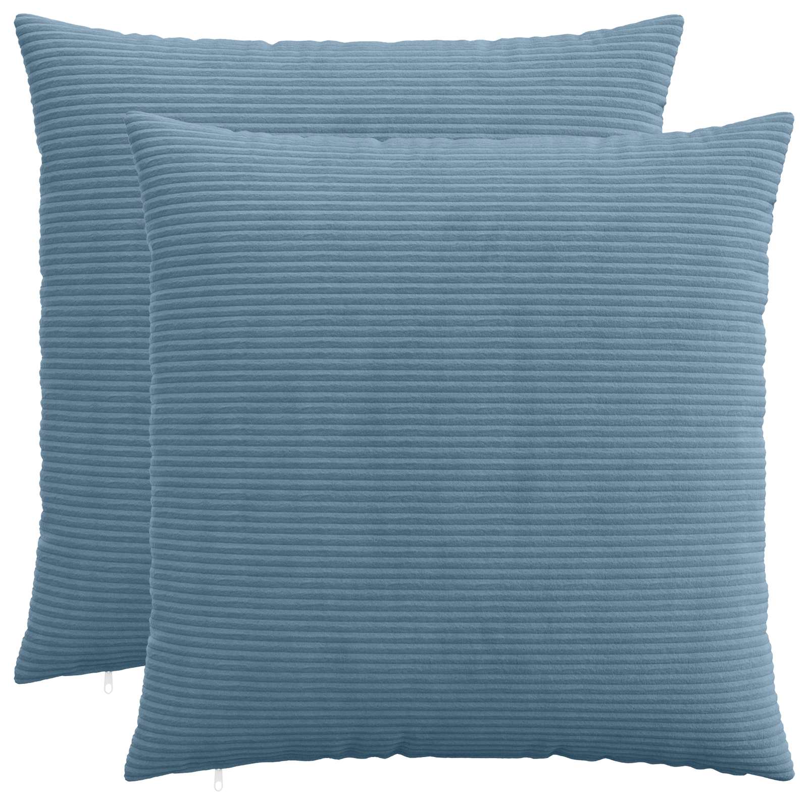 912619_1.jpg vidaXL Poťah na podložku 2 pcs HEERLEN Modrá 60 x 60 cm manšestr – Obrázok 1