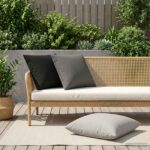 vidaXL Poťah na podložku 2 pcs HEERLEN Čierna 60 x 60 cm Polyester