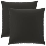 vidaXL Poťah na podložku 2 pcs HEERLEN Čierna 60 x 60 cm Polyester – Obrázok 2