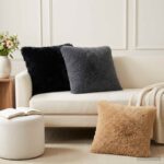 vidaXL Poťah na podložku 2 pcs HEERLEN Sivohnedá 60 x 60 cm PV fleece