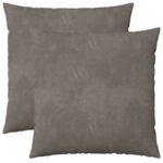 vidaXL Poťah na podložku 2 pcs HEERLEN Svetlosivá 65 x 65 cm Zamat – Obrázok 2
