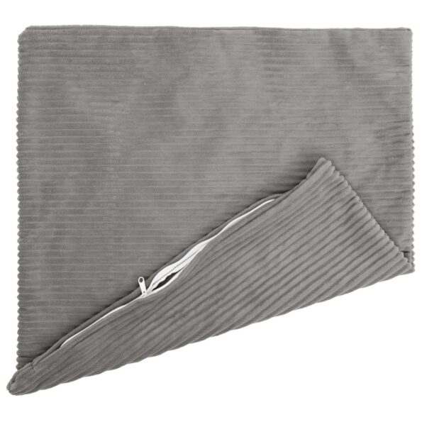 vidaXL Poťah na podložku 2 pcs HEERLEN Svetlosivá 65 x 65 cm manšestr – Obrázok 3