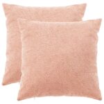 vidaXL Poťah na podložku 2 pcs HEERLEN Ružová 65 x 65 cm Bouclé