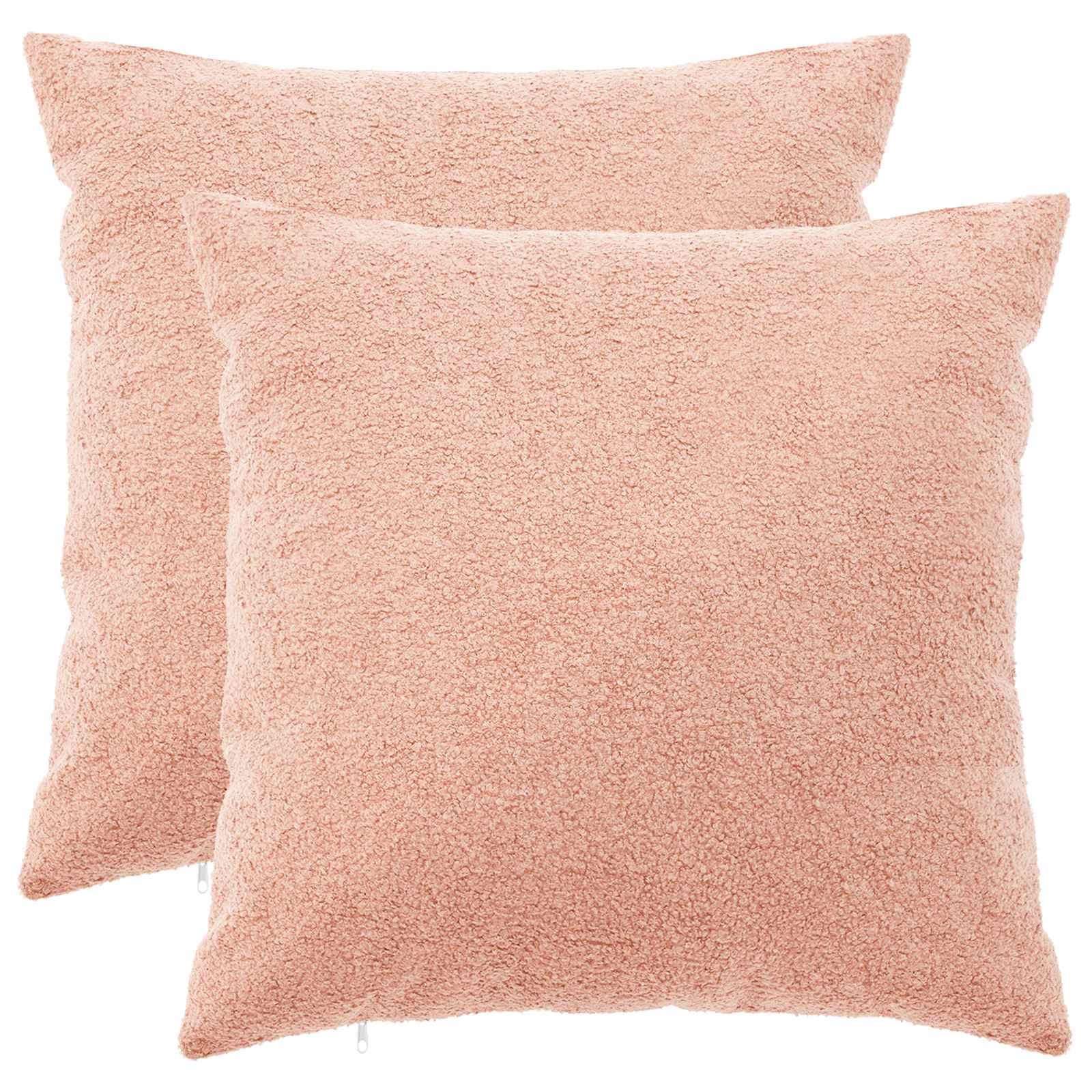 912961_1.jpg vidaXL Poťah na podložku 2 pcs HEERLEN Ružová 65 x 65 cm Bouclé – Obrázok 1