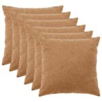 vidaXL Poťah na podložku 6 pcs HEERLEN Béžová 65 x 65 cm Bouclé