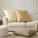 vidaXL Poťah na podložku 2 pcs HEERLEN Béžová 65 x 65 cm Polyester