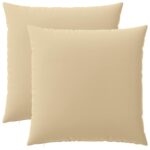 vidaXL Poťah na podložku 2 pcs HEERLEN Béžová 65 x 65 cm Polyester – Obrázok 2