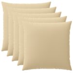 vidaXL Poťah na podložku 6 ks HEERLEN Béžová 65 x 65 cm Polyester – Obrázok 2